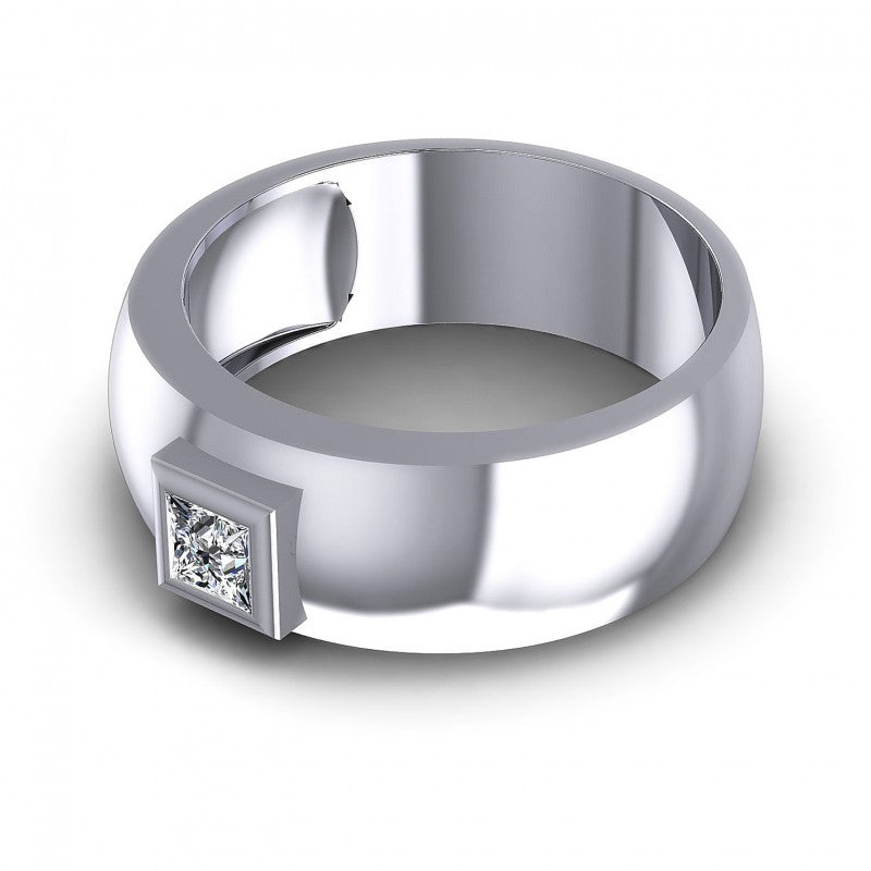 Princess Diamonds 0.35CT Solitaire Ring in 14KT Rose Gold
