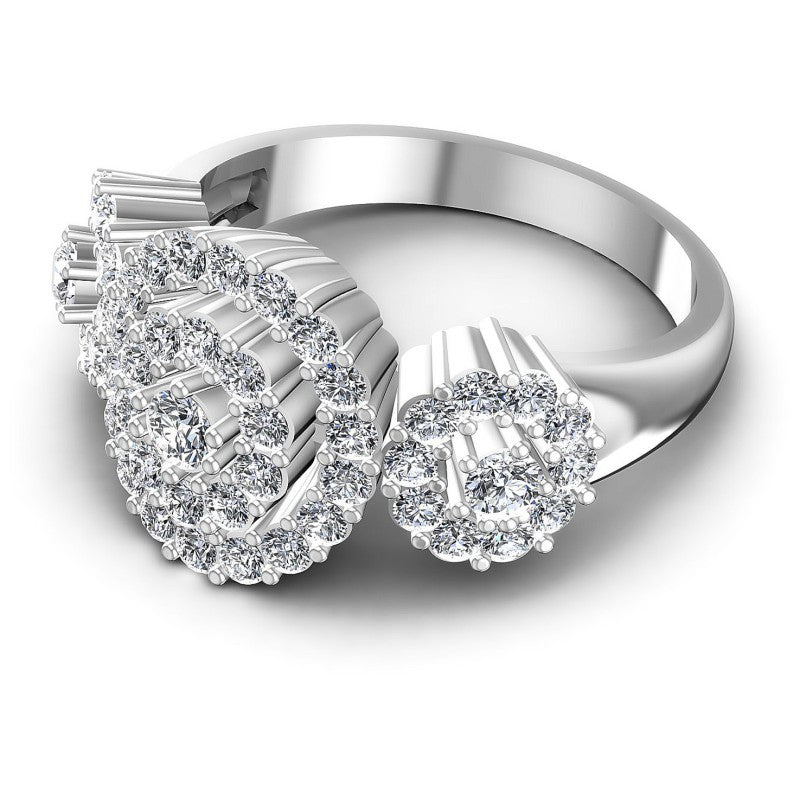 Round Diamonds 1.00CT Halo Ring in 14KT Rose Gold
