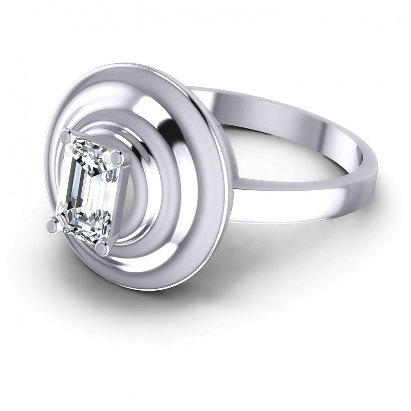 Emerald Diamonds 0.35CT Solitaire Ring in 14KT Rose Gold