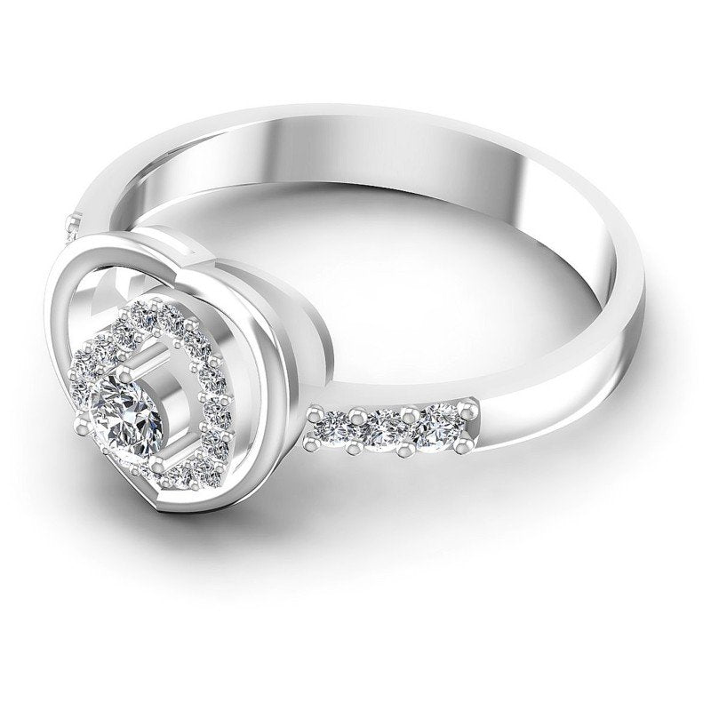 Round Diamonds 0.35CT Fashion Ring in 14KT Rose Gold