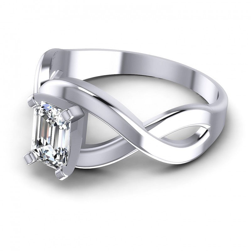 Emerald Diamonds 0.35CT Solitaire Ring in 14KT Rose Gold