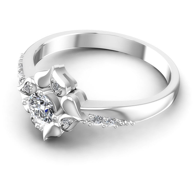 Round Diamonds 0.40CT Fashion Ring in 14KT Rose Gold