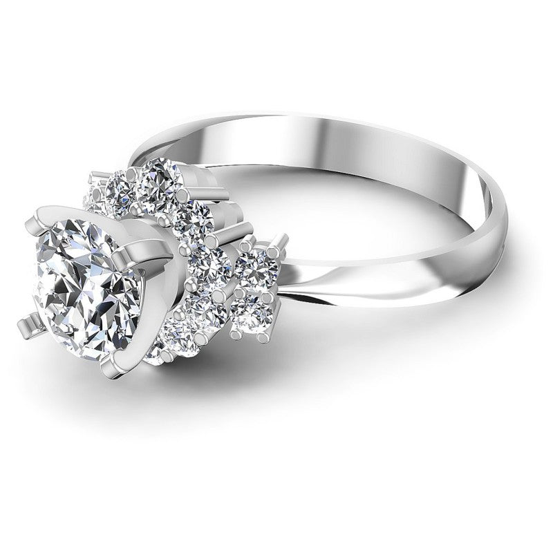Round Diamonds 1.00CT Halo Ring in 14KT Rose Gold