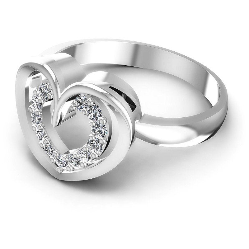 Round Diamonds 0.25CT Fashion Ring in 14KT Rose Gold