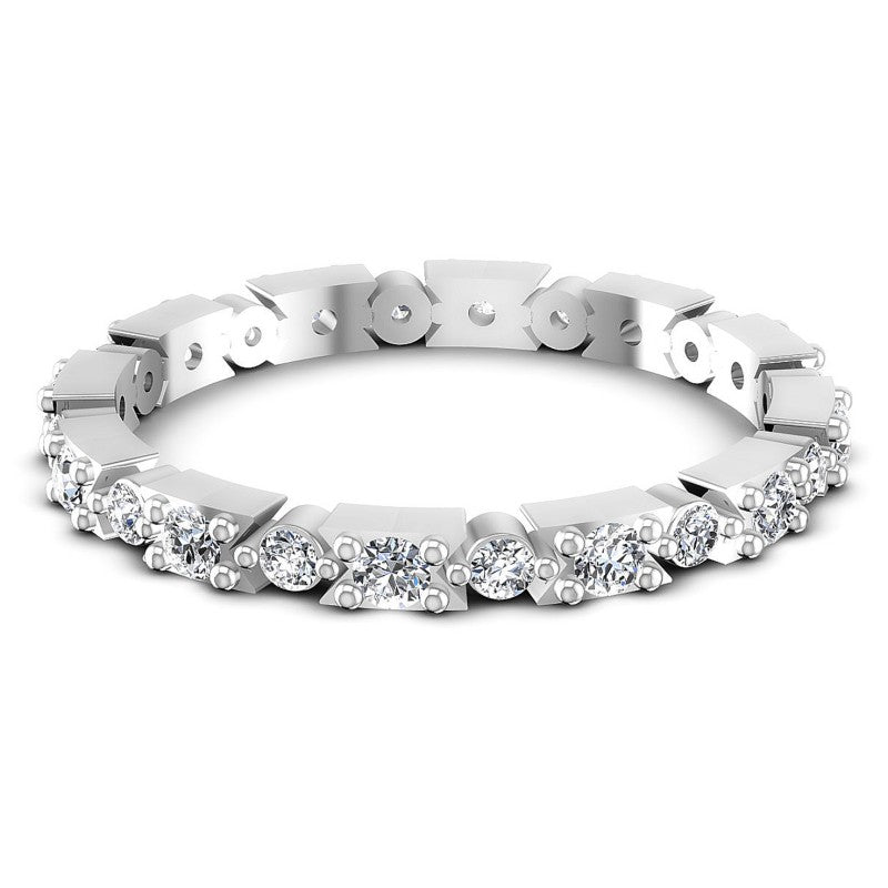 Round Diamonds 0.45CT Eternity Ring in 14KT Rose Gold