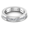 Brilliant Princess and Round Diamonds 2.10CT Eternity Ring