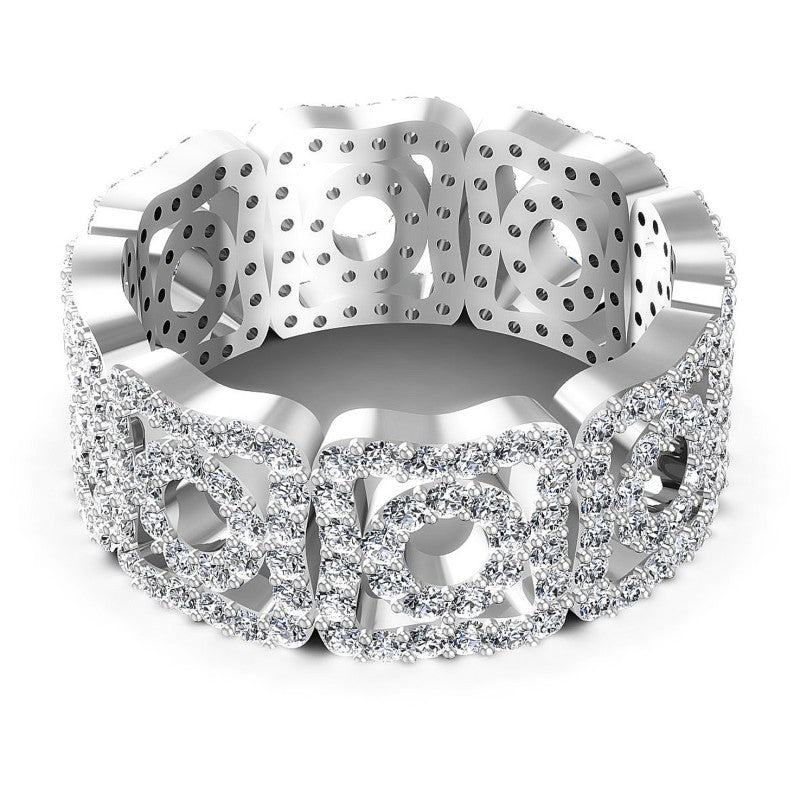 Astonishing Round Diamonds 1.65CT Eternity Ring
