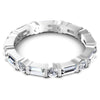 Brilliant Baguette and Round Diamonds 1.55CT Eternity Ring