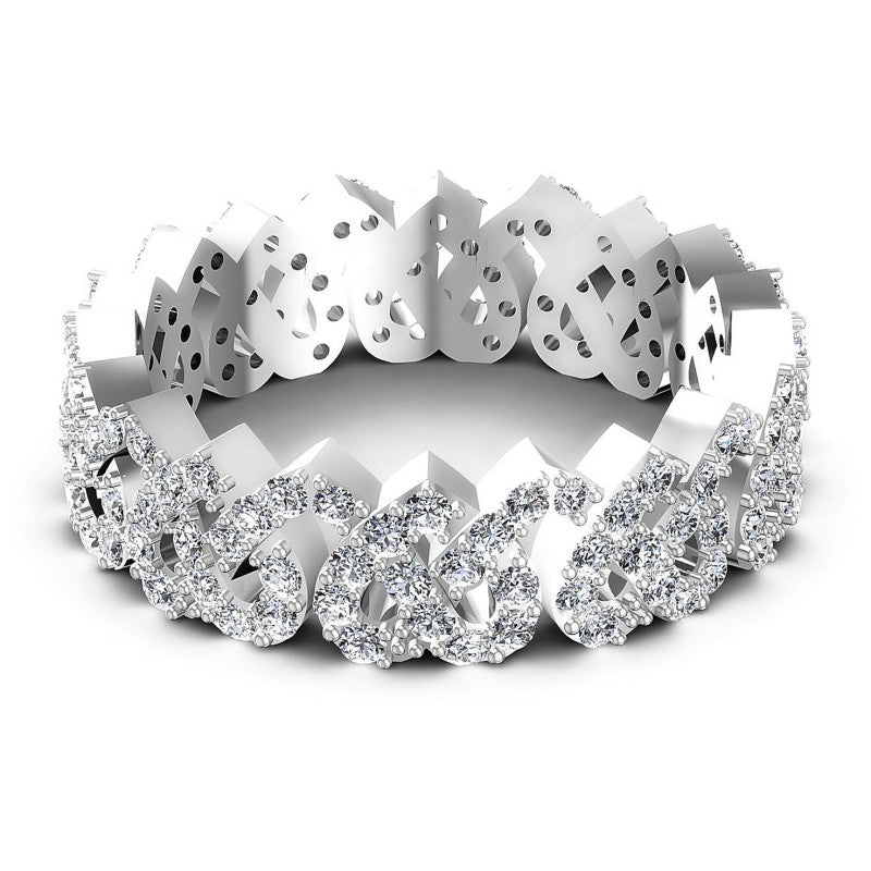 Round Diamonds 0.90CT Eternity Ring in 14KT Rose Gold