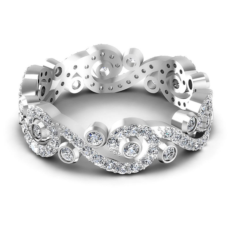 Round Diamonds 0.80CT Eternity Ring in 14KT Rose Gold