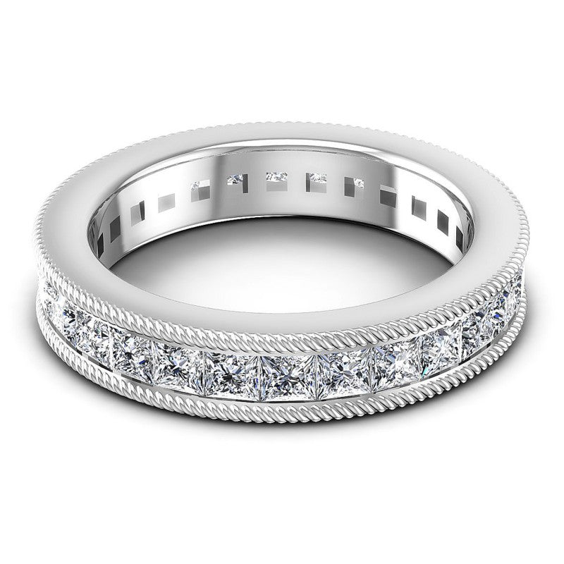 Princess Diamonds 2.75CT Eternity Ring in 14KT Rose Gold