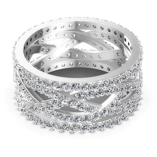 Timeless Round Diamonds 2.40CT Eternity Ring