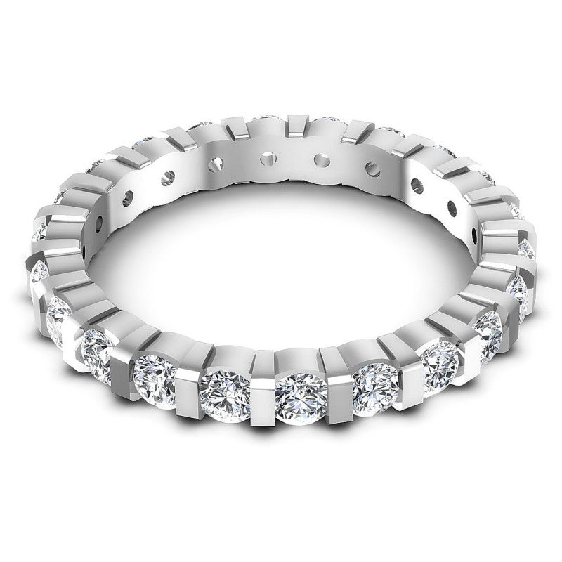 Exceptional Round Diamonds 2.25CT Eternity Ring