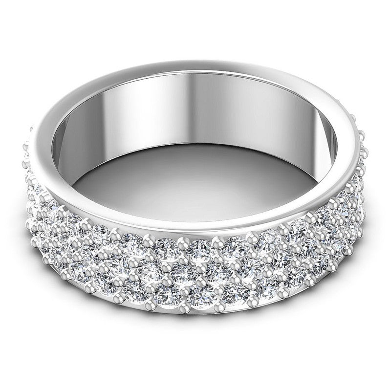 Original Round Diamonds 2.10CT Eternity Ring