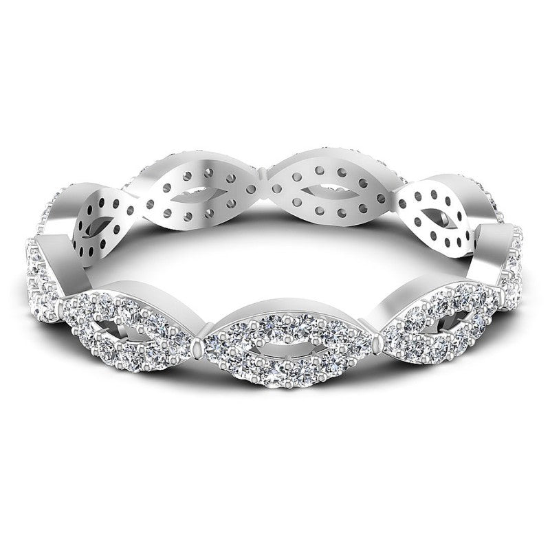 Charming Round Diamonds 0.45CT Eternity Ring