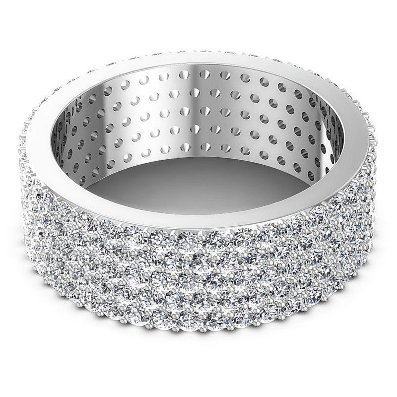 Round Diamonds 2.15CT Eternity Ring in 14KT Rose Gold