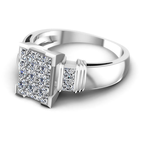 Princess Diamonds 1.05CT Fashion Ring in 14KT Rose Gold
