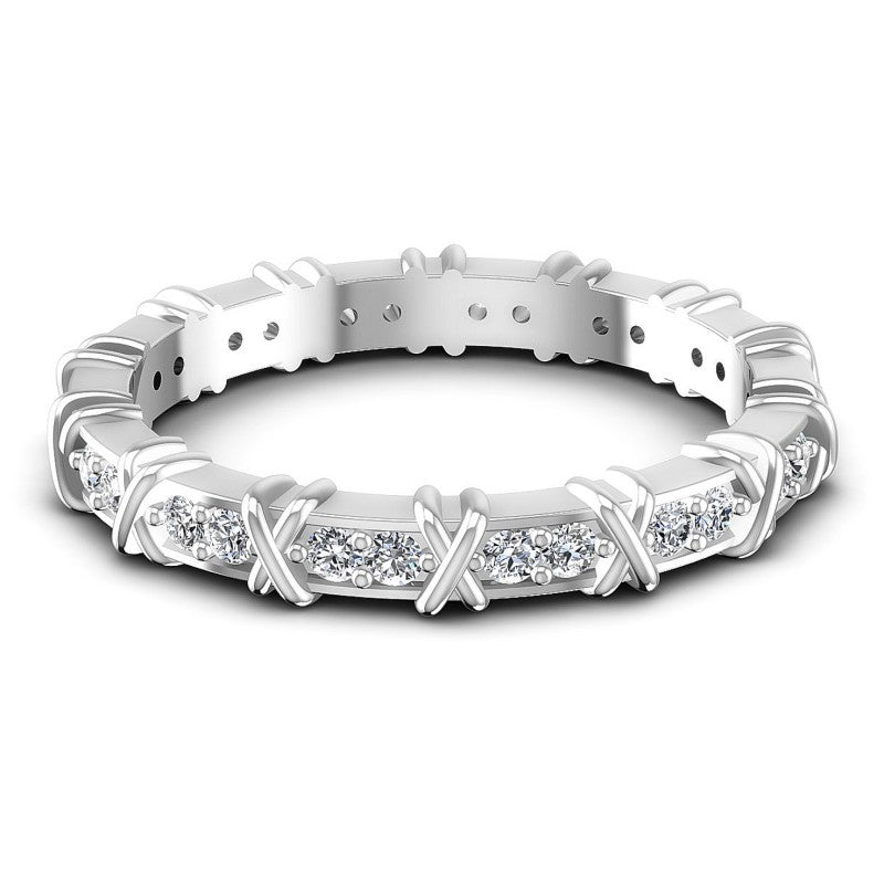 Round Diamonds 0.35CT Eternity Ring in 14KT Rose Gold