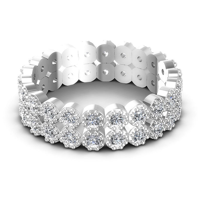 Exceptional Round Diamonds 1.00CT Eternity Ring