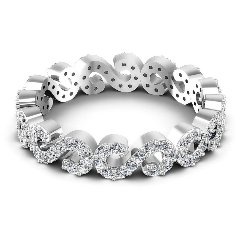 Round Diamonds 0.55CT Eternity Ring in 14KT Rose Gold