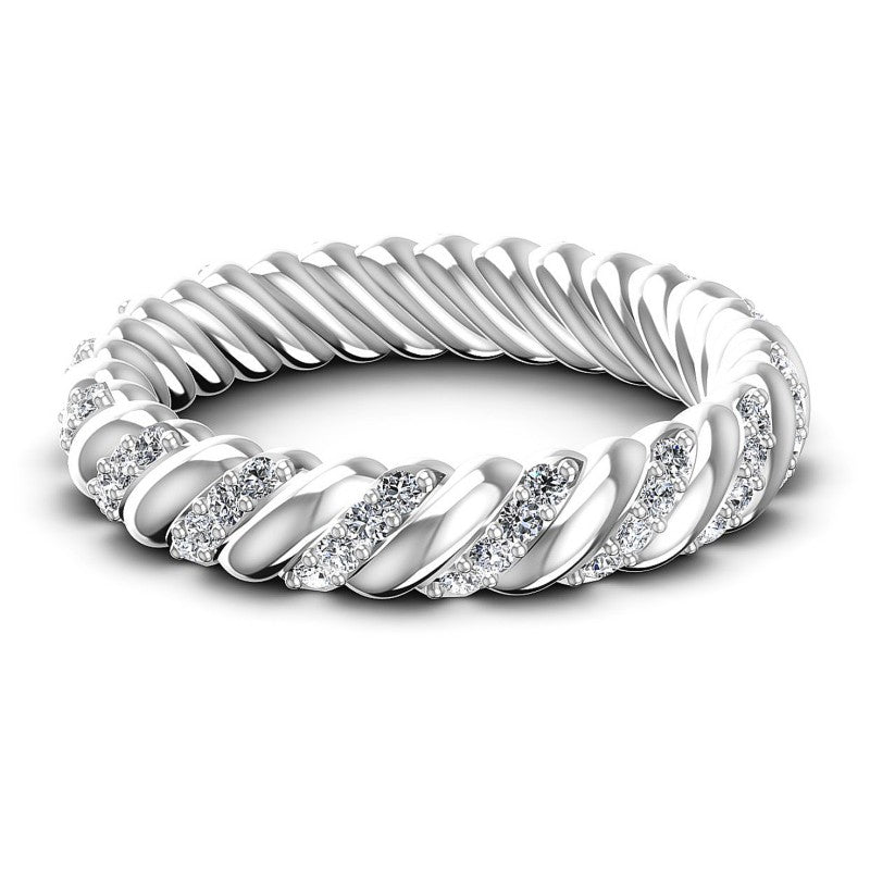 Round Diamonds 0.70CT Eternity Ring in 14KT Rose Gold