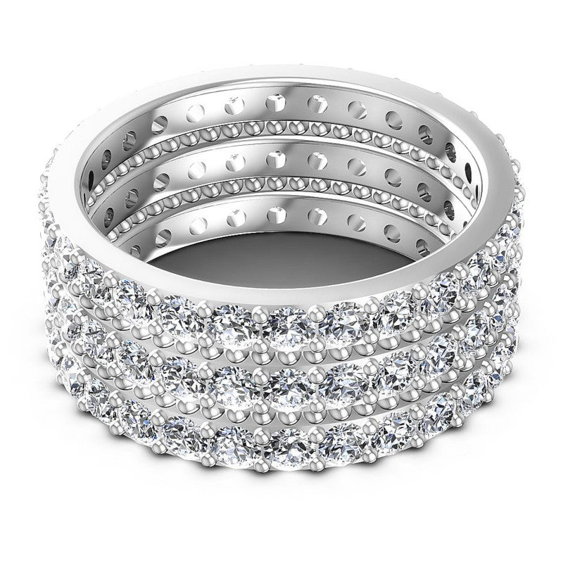 Beautiful Round Diamonds 2.95CT Eternity Ring