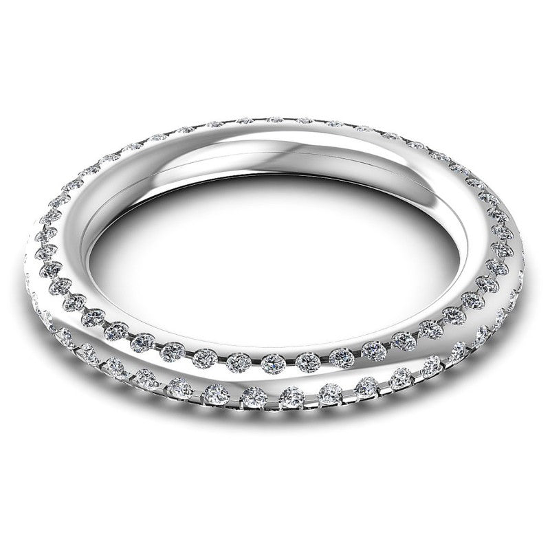 Round Diamonds 0.50CT Eternity Ring in 14KT Rose Gold