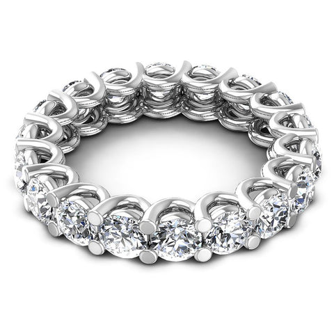 Round Diamonds 4.00CT Eternity Ring in 14KT Rose Gold