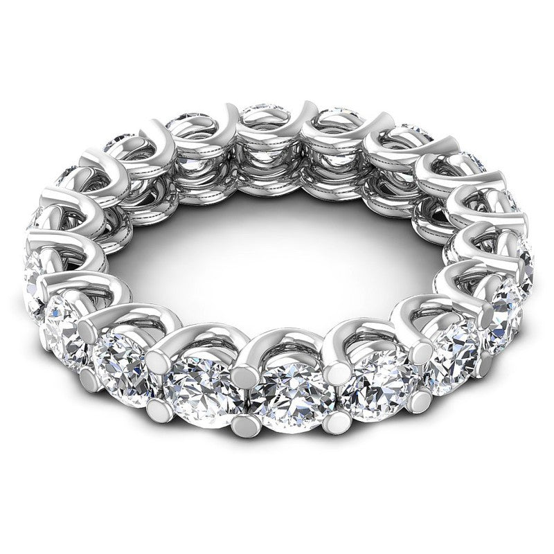 Charming Round Diamonds 4.00CT Eternity Ring