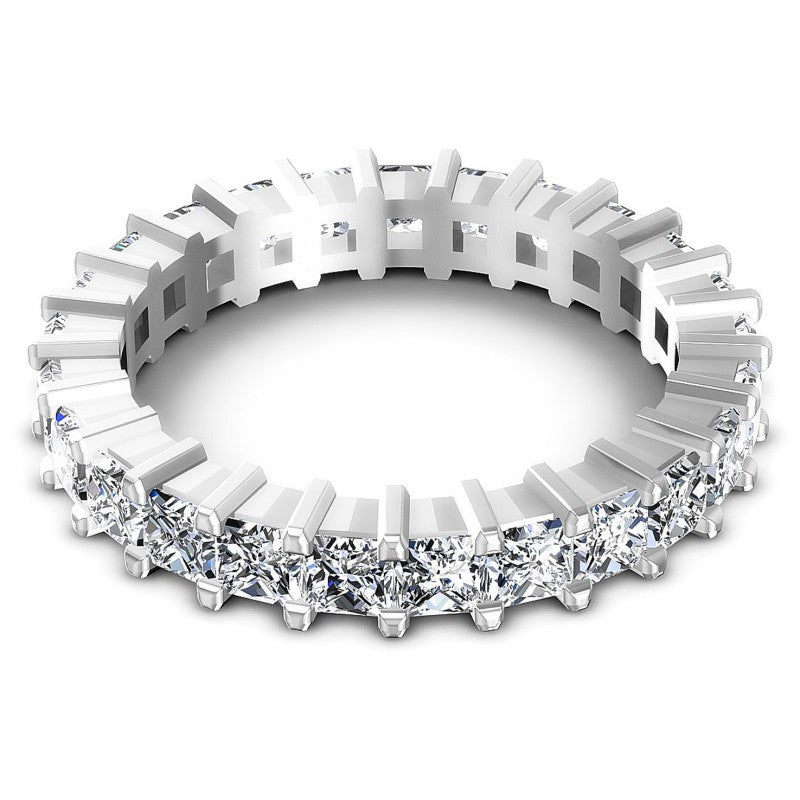 Brilliant Princess Diamonds 3.50CT Eternity Ring
