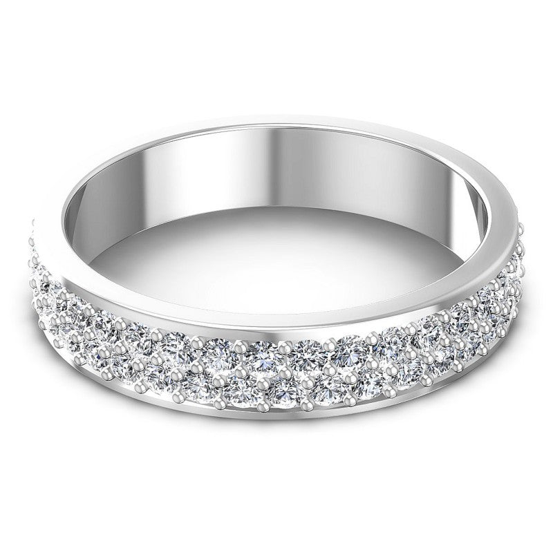 Round Diamonds 1.65CT Eternity Ring in 14KT Rose Gold