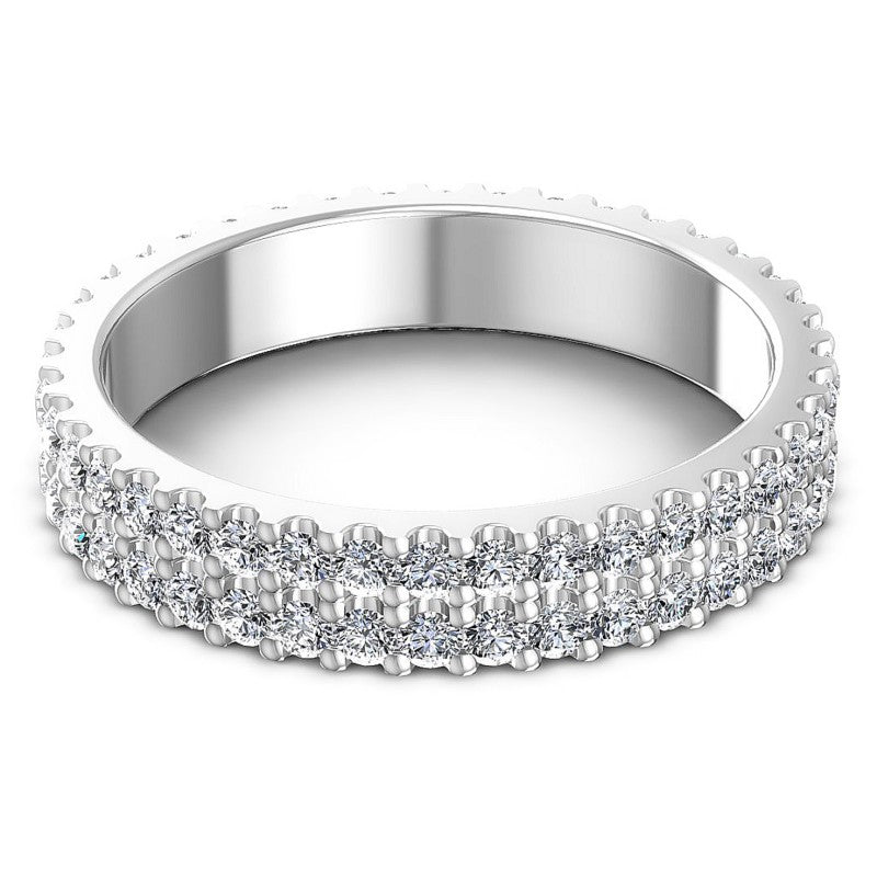 Round Diamonds 1.05CT Eternity Ring in 14KT Rose Gold