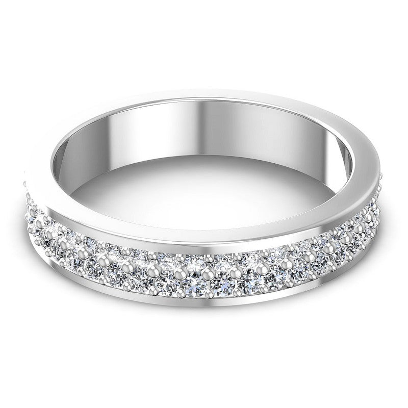 Round Diamonds 1.10CT Eternity Ring in 14KT Rose Gold