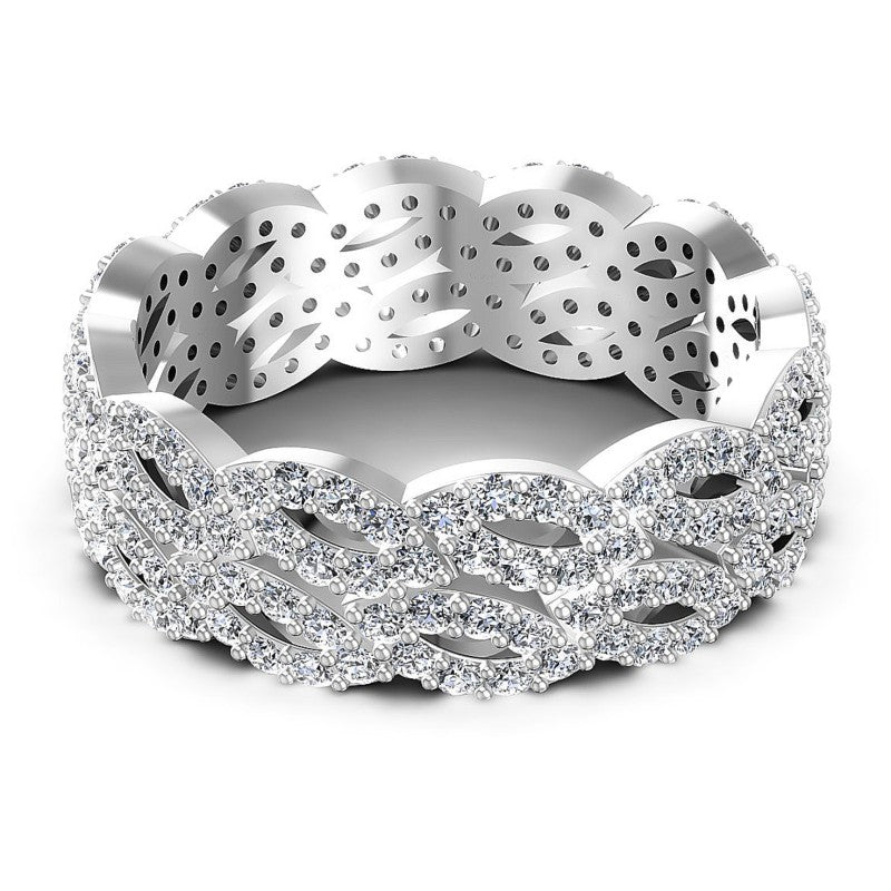 Round Diamonds 1.25CT Eternity Ring in 14KT Rose Gold