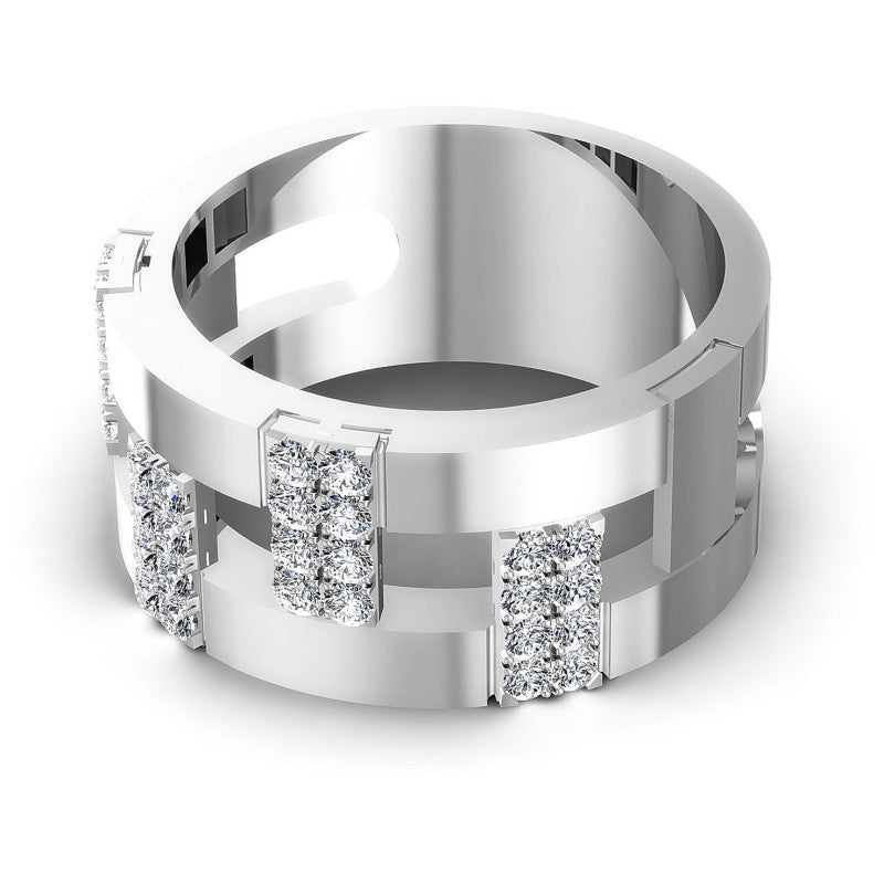 Original Round Diamonds 0.60CT Diamonds Wedding Band