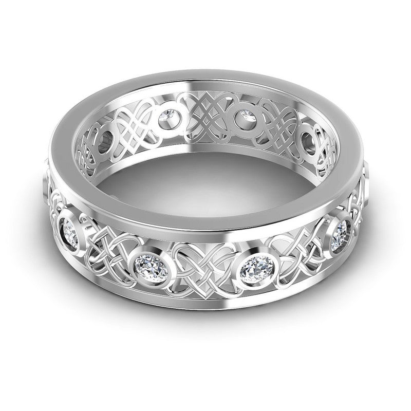 Classic Round Diamonds 0.45CT Diamonds Wedding Band