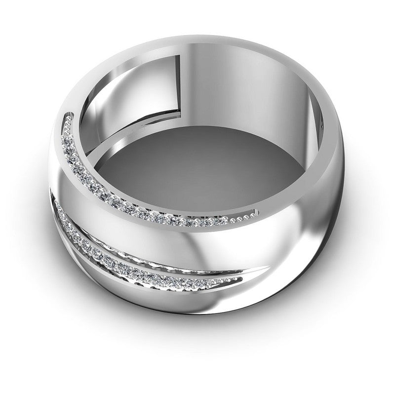 Incredible Round Diamonds 0.45CT Diamonds Wedding Band