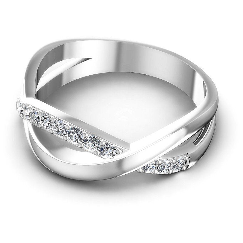 Brilliant Round Diamonds 0.35CT Diamonds Wedding Band