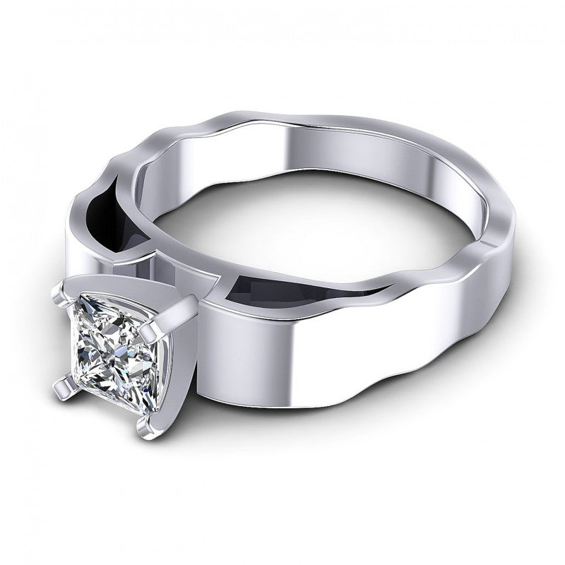 Princess Diamonds 0.35CT Solitaire Ring in 14KT Rose Gold