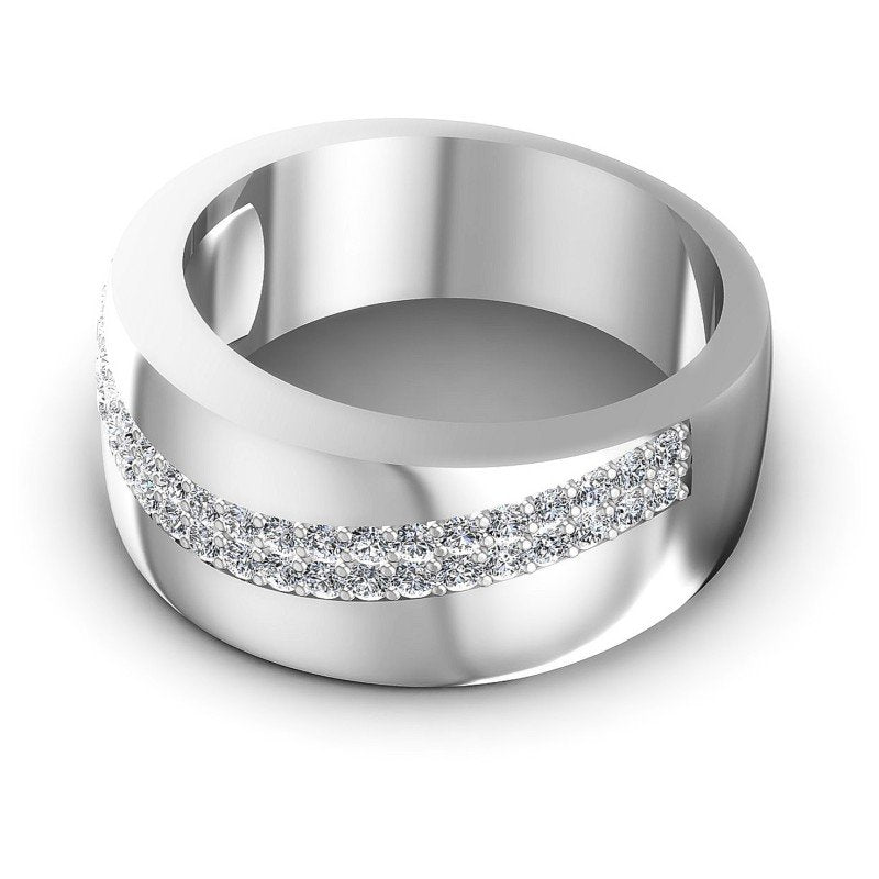 Spectacular Round Diamonds 0.55CT Diamonds Wedding Band