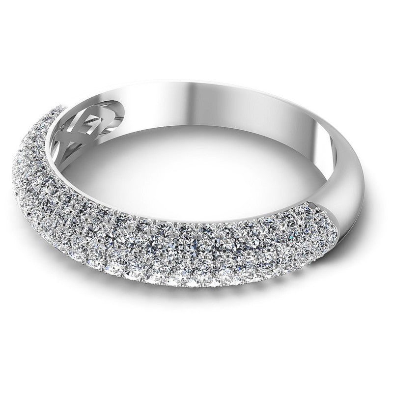 Elegant Round Diamonds 1.30CT Diamonds Wedding Band