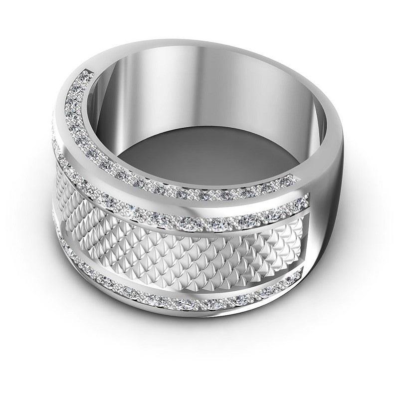 Exceptional Round Diamonds 0.75CT Diamonds Wedding Band