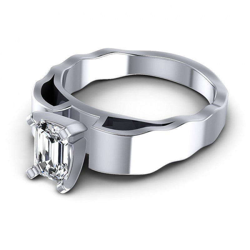 Emerald Diamonds 0.35CT Solitaire Ring in 14KT Rose Gold