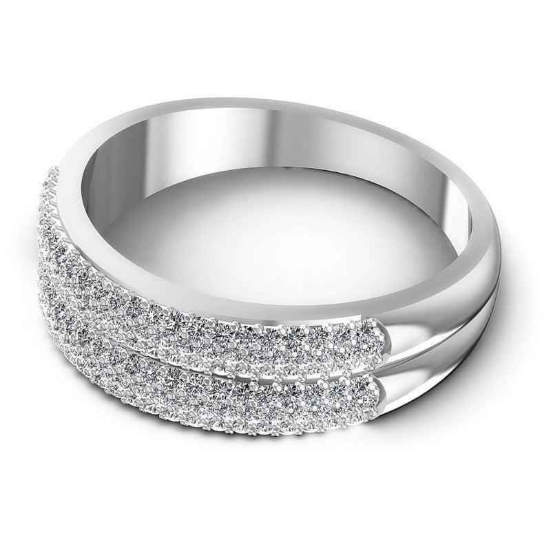 Spectacular Round Diamonds 0.60CT Diamonds Wedding Band