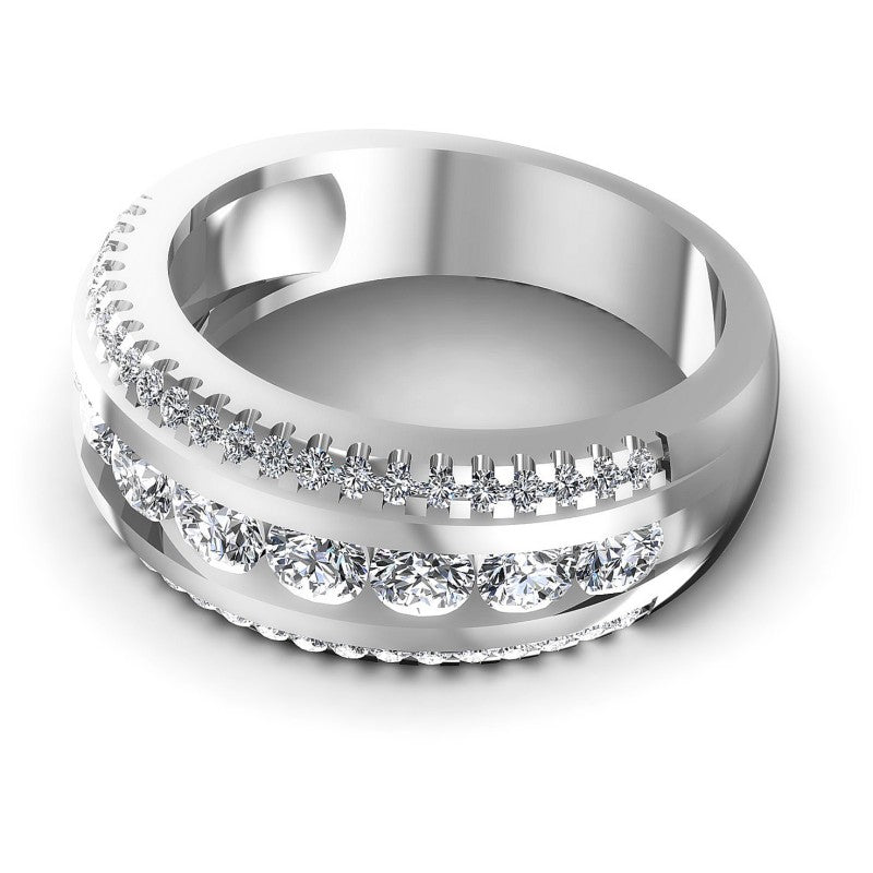 Magnificent Round Diamonds 1.20CT Diamonds Wedding Band