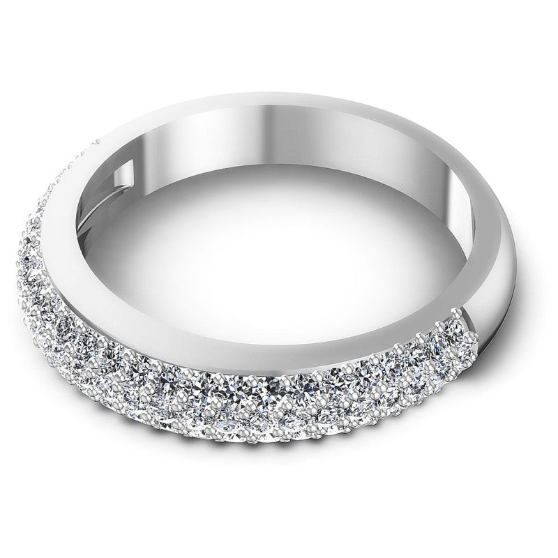 Chic Round Diamonds 0.80CT Diamonds Wedding Band