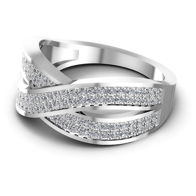 Round Diamonds 0.70CT Diamonds Wedding Band in 14KT Rose Gold