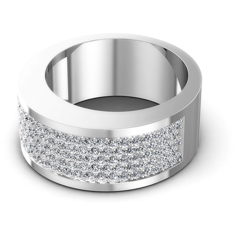 Round Diamonds 1.85CT Diamonds Wedding Band in 14KT Rose Gold