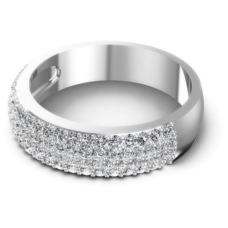 Brilliant Round Diamonds 0.85CT Diamonds Wedding Band