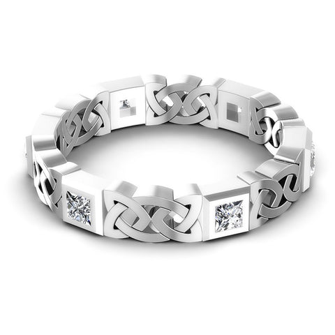 Magnificent Princess Diamonds 0.70CT Diamonds Wedding Band